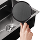 Мийка Mixxus MH5843 micro decor black з нерж. сталі 8217 фото 1