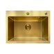 Мийка Mixxus MH5843 micro decor brushed gold нерж. сталь 8218 фото 5