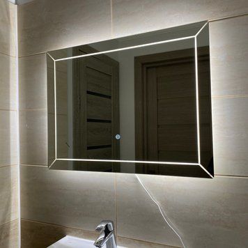 Дзеркало Mixxus Cubic MR-14-80&times;60-reverse з підсвіткою, сенсором, підігрівом МР6648 фото