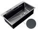 Мийка Mixxus Premium MH7545-set-05 micro decor nano-black нерж. сталь 9633 фото 2