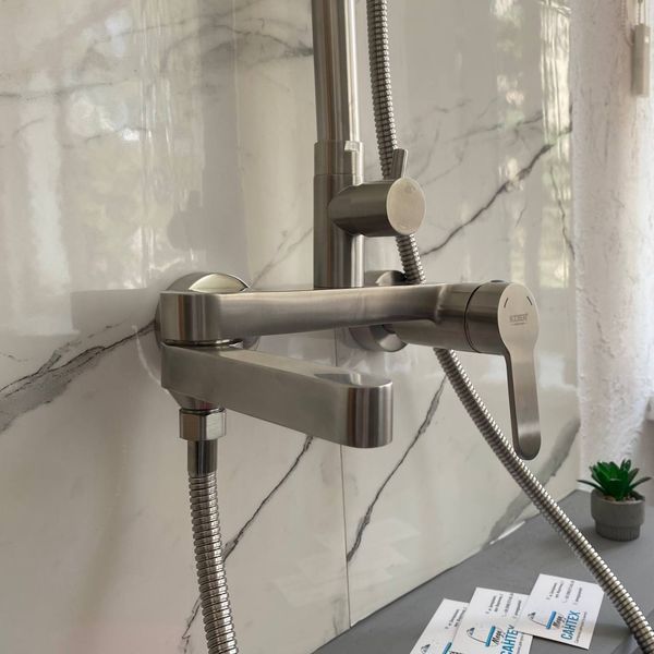 Душсистема Koer KI-56016-02 з нерж. сталі (колір сатин) 4791 фото