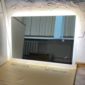 Дзеркало Mixxus Premium Olivary MR19-90&times;70-Reverse з теплою/холодною підсвіткою та антизапотіванням МР6630 фото