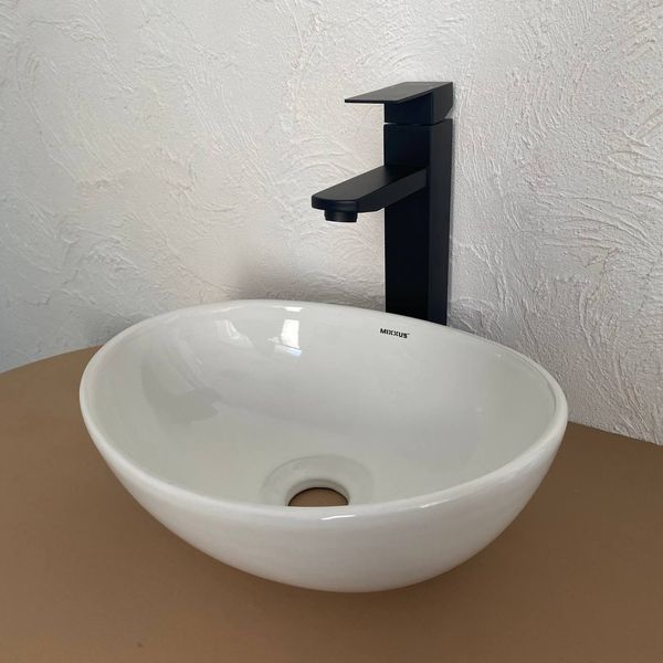 Раковина накладна Mixxus Premium Ellipse-0107 345&times;265&times;120 mm MP6525 фото